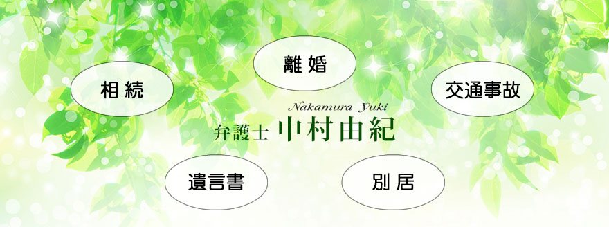 練馬の女性弁護士です。離婚、別居、相続、遺言、交通事故に力を入れています。裁判所で非常勤裁判官として働いた経験を活かし、安心して調停にのぞめるよう丁寧なアドバイスをいたします。無料相談あり（初回３０分）